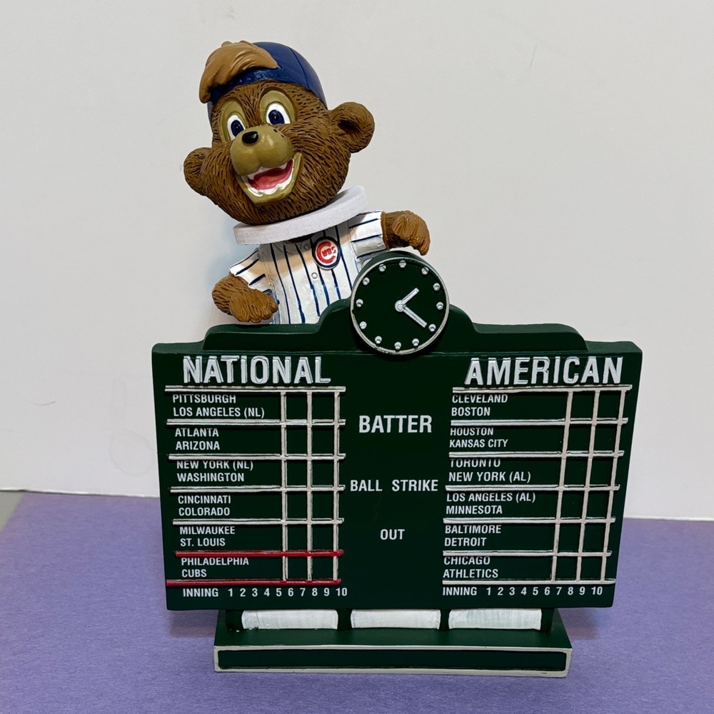 Chicago Cubs Mascot Clark Scoreboard Bobblehead! Wrigley Field! New Condition!